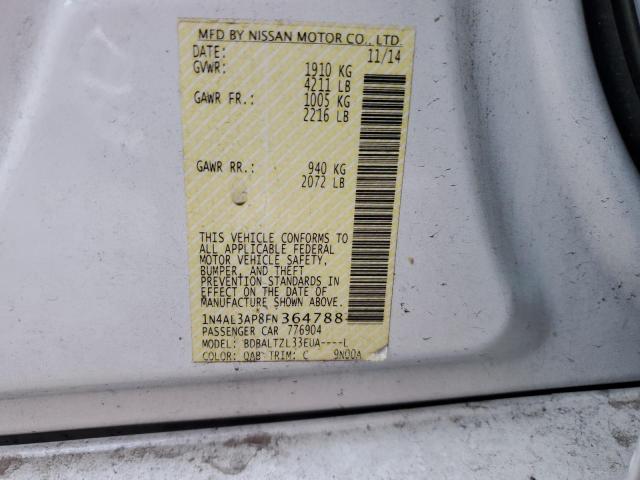 2015 NISSAN ALTIMA 2.5 - 1N4AL3AP8FN364788