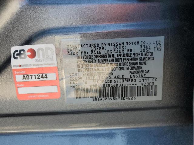 VIN 3N1AB8BV5NY304625 2022 NISSAN SENTRA no.12