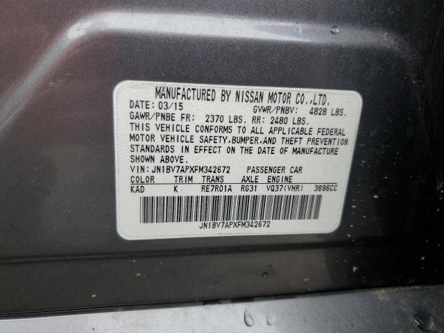 2015 INFINITI Q50 BASE - JN1BV7APXFM342672