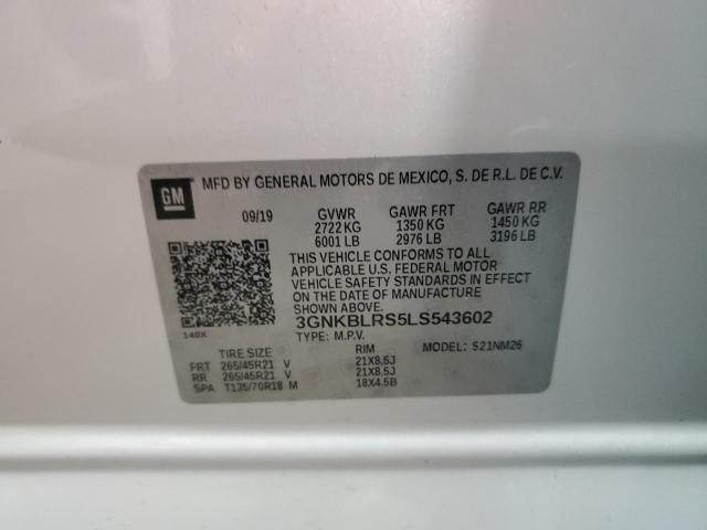 2020 CHEVROLET BLAZER PRE - 3GNKBLRS5LS543602