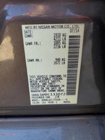 2015 NISSAN ALTIMA 2.5 - 1N4AL3AP0FC133072