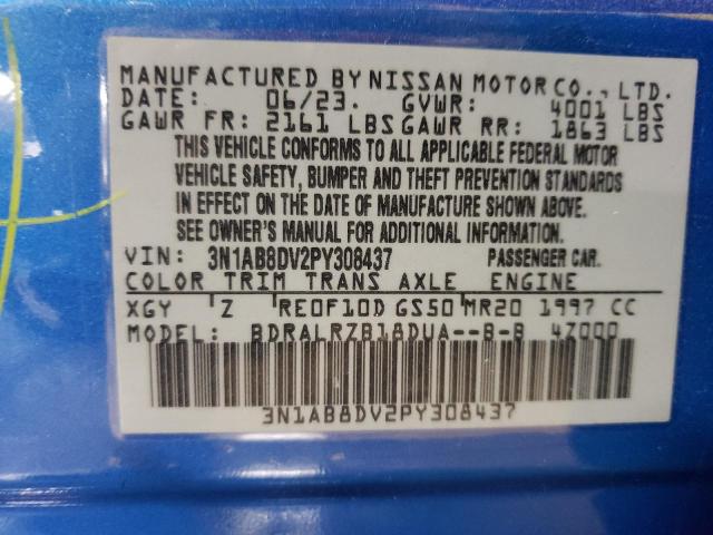 2023 NISSAN SENTRA SR - 3N1AB8DV2PY308437