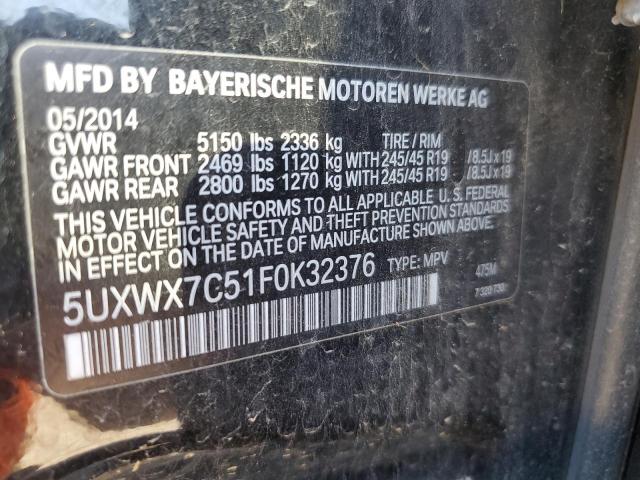 2015 BMW X3 XDRIVE3 - 5UXWX7C51F0K32376