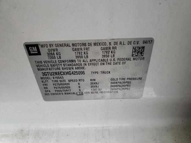 2017 GMC SIERRA K15 - 3GTU2NECXHG425096