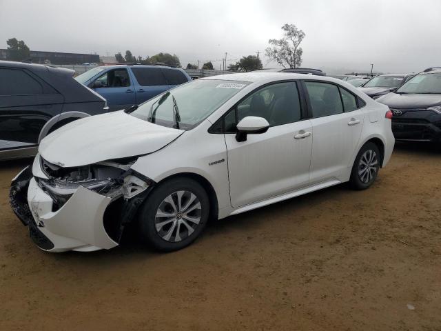 TOYOTA COROLLA LE 2020 white  hybrid engine JTDEBRBE8LJ019231 photo #1