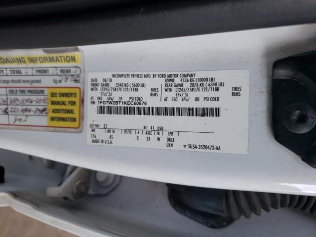 2019 FORD F250 SUPER DUTY 1FD7W2BT1KEC60876