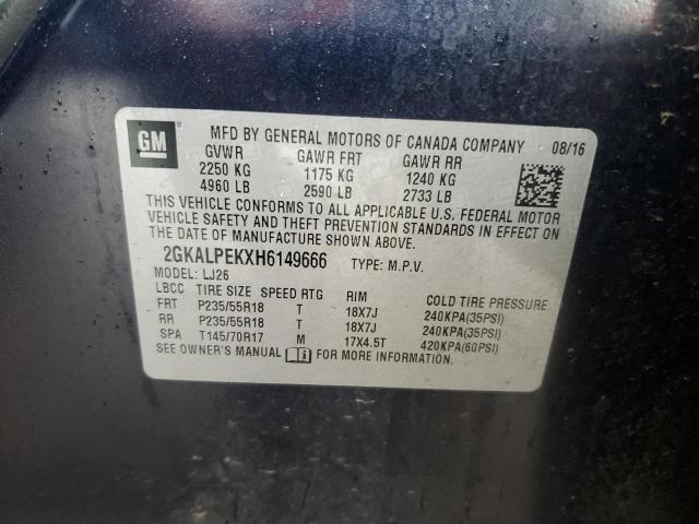 2017 GMC TERRAIN SL - 2GKALPEKXH6149666