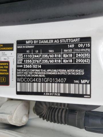 2016 MERCEDES-BENZ GLC 300 4M - WDC0G4KB1GF013407