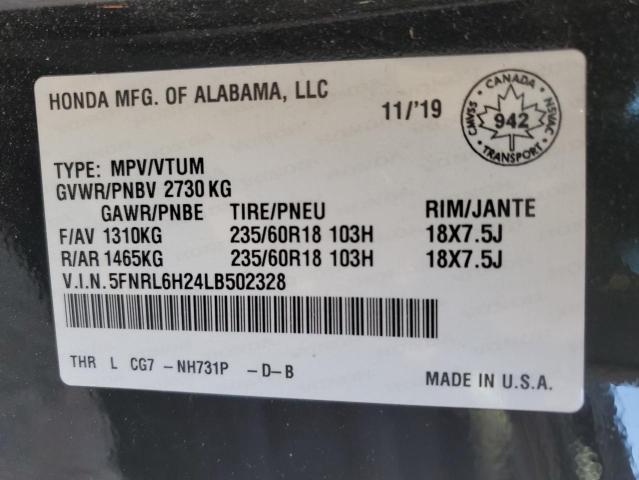 2020 HONDA ODYSSEY LX 5FNRL6H24LB502328