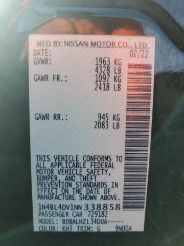 2022 NISSAN ALTIMA SV - 1N4BL4DV1NN338858