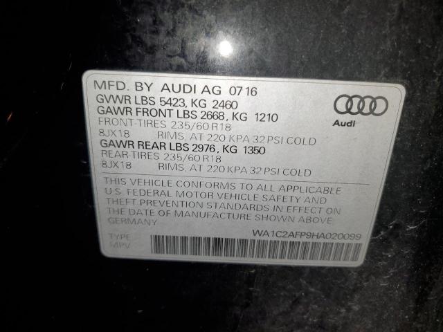 2017 AUDI Q5 PREMIUM - WA1C2AFP9HA020099