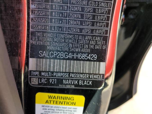 2017 LAND ROVER DISCOVERY - SALCP2BG4HH685429