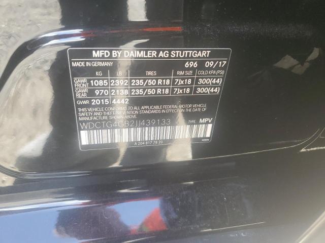 VIN WDCTG4GB2JJ439133 2018 MERCEDES-BENZ GLA-CLASS no.13