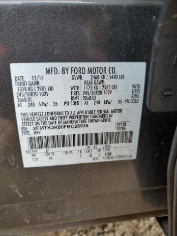 2015 FORD EDGE TITAN - 2FMTK3K80FBC28935