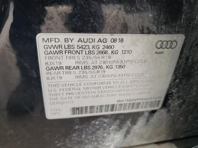 2017 AUDI Q5 PREMIUM - WA1M2AFP8HA041479