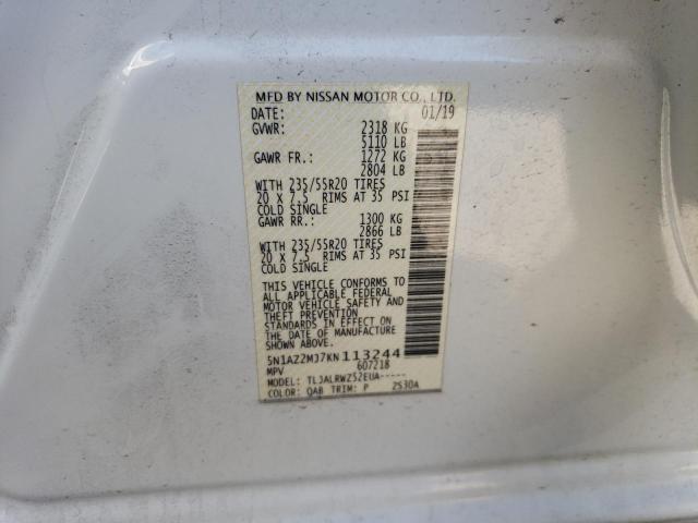 2019 NISSAN MURANO S - 5N1AZ2MJ7KN113244