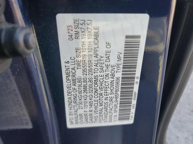2023 HONDA ODYSSEY TO - 5FNRL6H85PB059696