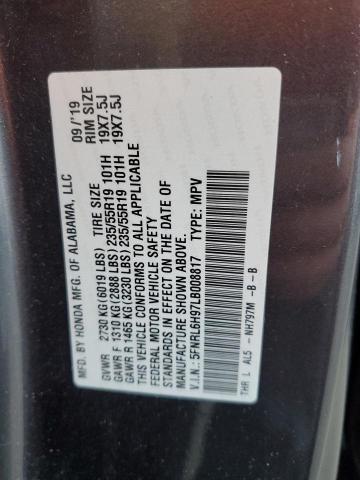 2020 HONDA ODYSSEY EL - 5FNRL6H97LB008817