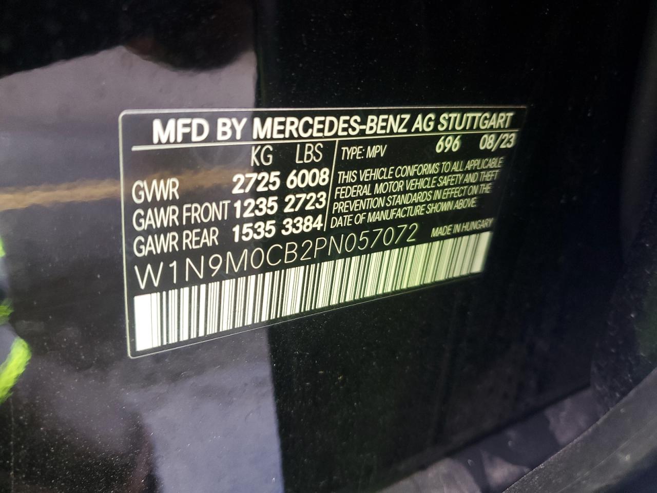 Lot #3029324735 2023 MERCEDES-BENZ EQB 250+