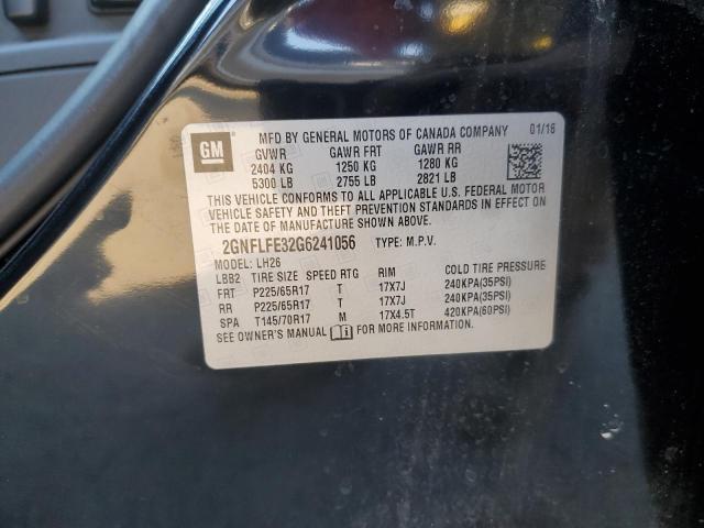 2016 CHEVROLET EQUINOX LT - 2GNFLFE32G6241056