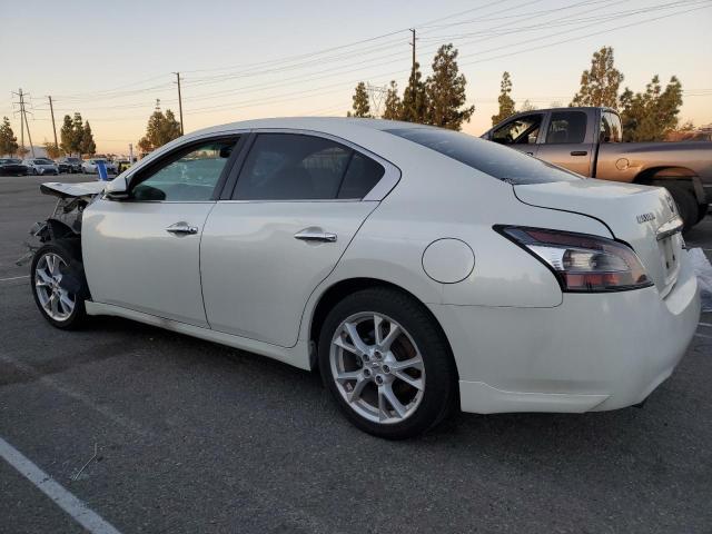 NISSAN MAXIMA S 2013 white  gas 1N4AA5AP0DC844799 photo #3