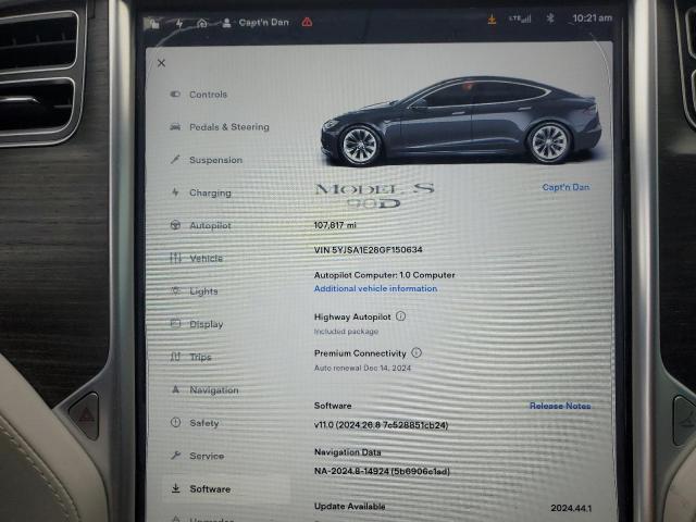 2016 TESLA MODEL S - 5YJSA1E28GF150634