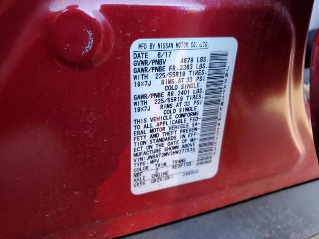 2017 NISSAN ROGUE S - JN8AT2MV2HW277534