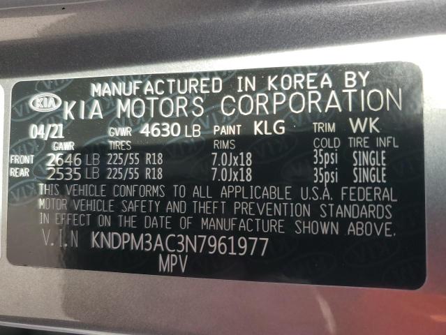 2022 KIA SPORTAGE L - KNDPM3AC3N7961977