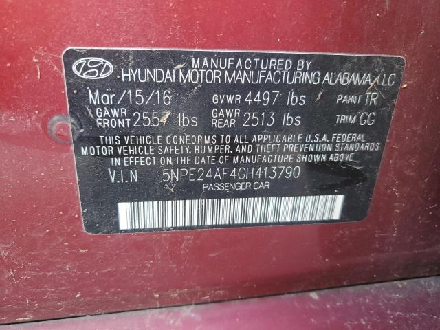 2016 HYUNDAI SONATA SE - 5NPE24AF4GH413790