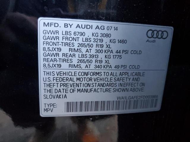 VIN WA1LGAFE2FD003964 2015 AUDI Q7 no.13