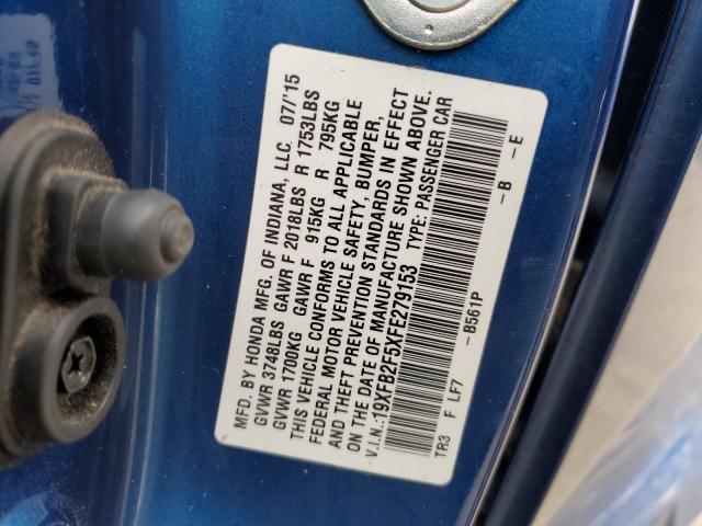 2015 HONDA CIVIC LX - 19XFB2F5XFE279153