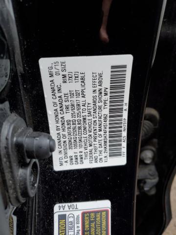 2015 HONDA CR-V EXL - 2HKRM3H74FH514962