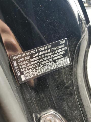 2019 PORSCHE CAYMAN S WP0AB2A89KS278644