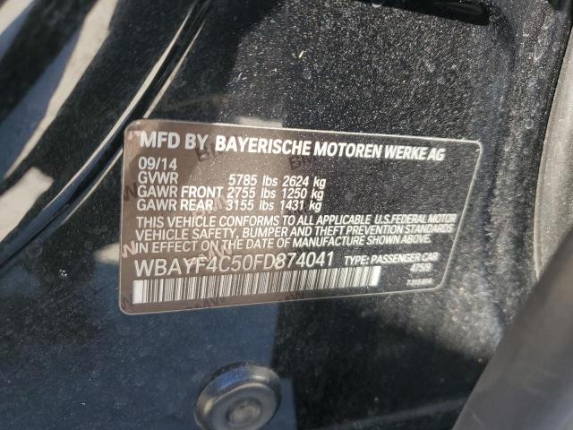 2015 BMW 740 LXI WBAYF4C50FD874041