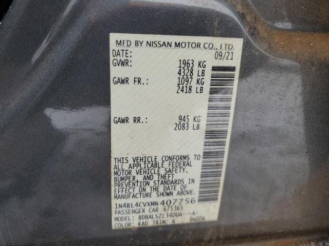 2021 NISSAN ALTIMA SR - 1N4BL4CVXMN407756