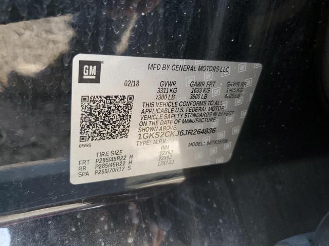 2018 GMC YUKON DENA - 1GKS2CKJ6JR264836