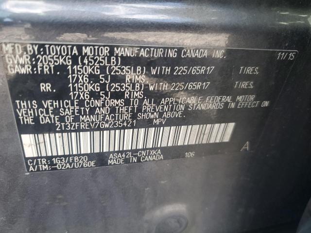 2016 TOYOTA RAV4 LE - 2T3ZFREV7GW235421
