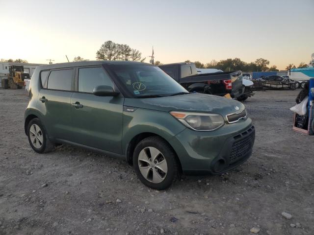 KIA SOUL 2014 green  gas KNDJN2A26E7045590 photo #1