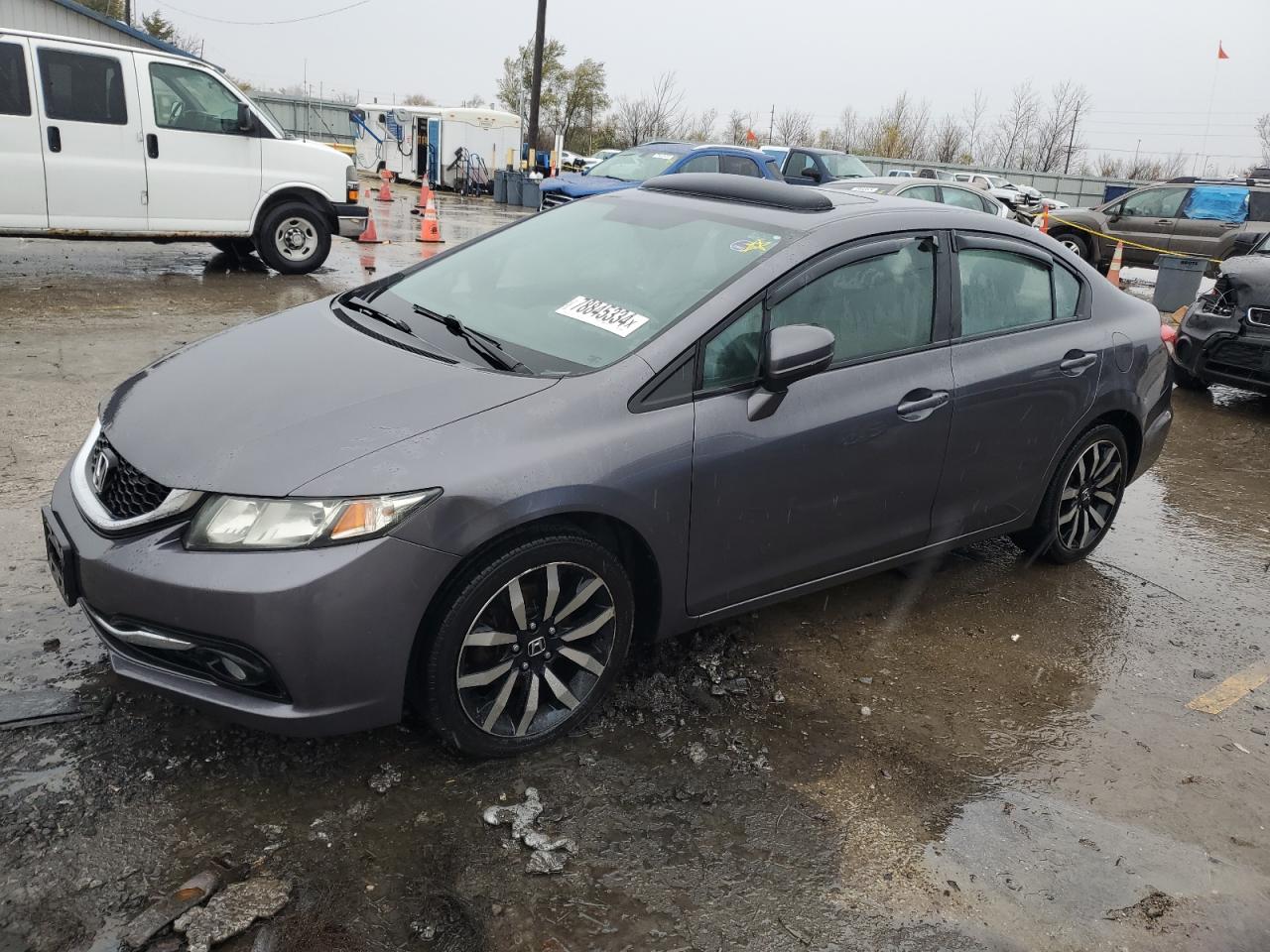 Lot #2962288025 2014 HONDA CIVIC EXL