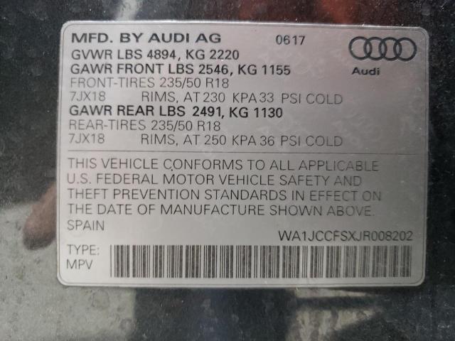 2018 AUDI Q3 PREMIUM - WA1JCCFSXJR008202
