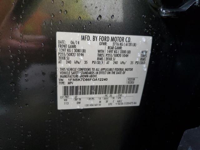 2015 FORD EXPLORER X - 1FM5K7D86FGA12240