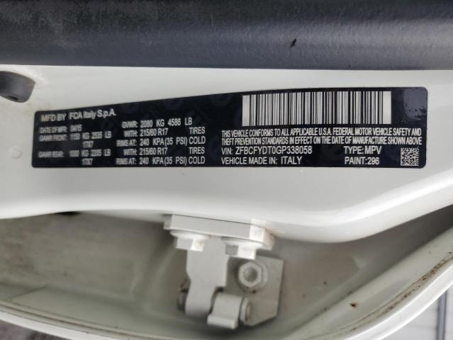 2016 FIAT 500X LOUNG ZFBCFYDT0GP338058