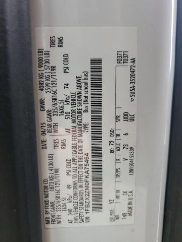 2015 FORD TRANSIT T- - 1FBZX2ZM0FKA75464