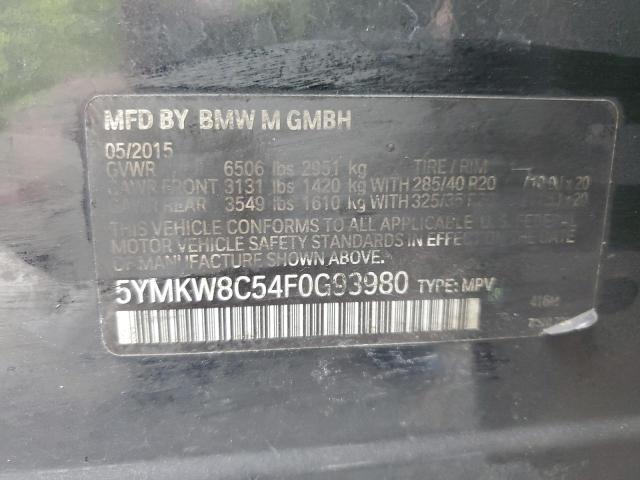 VIN 5YMKW8C54F0G93980 2015 BMW X6 no.12