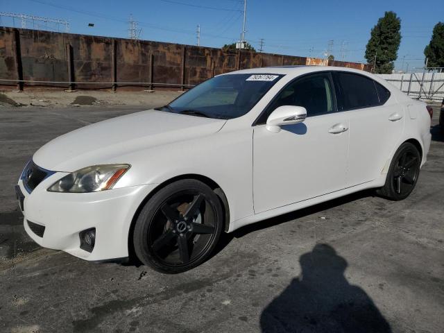 LEXUS IS 250 2012 white sedan 4d gas JTHBF5C28C5159386 photo #1