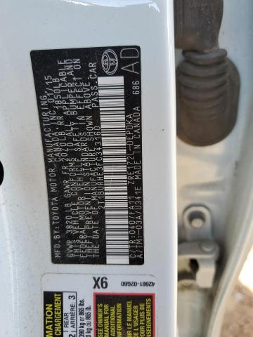 2015 TOYOTA COROLLA L - 2T1BURHE3FC343160