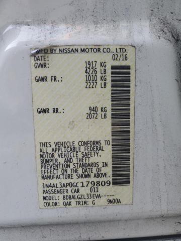 2016 NISSAN ALTIMA 2.5 - 1N4AL3AP0GC179809