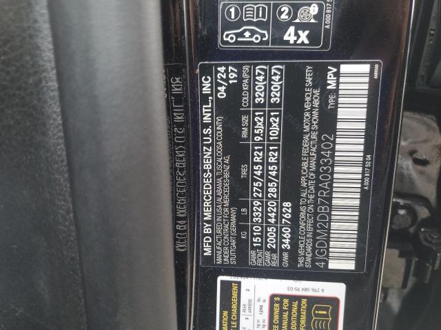 2024 MERCEDES-BENZ EQS SUV 45 4JGDM2DB7RA033402