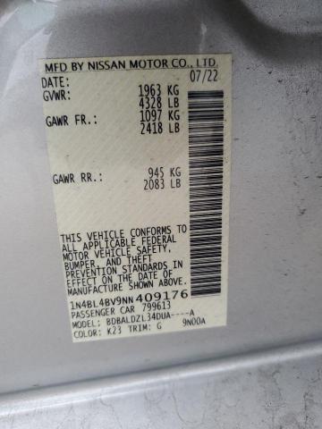 2022 NISSAN ALTIMA S - 1N4BL4BV9NN409176
