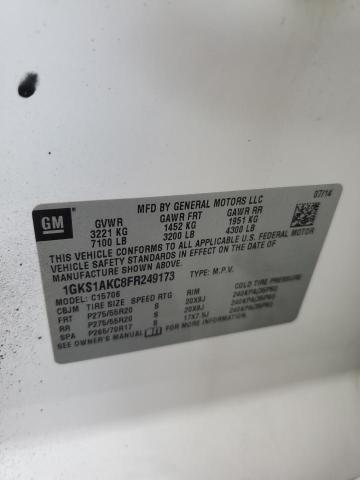 2015 GMC YUKON SLE 1GKS1AKC8FR249173